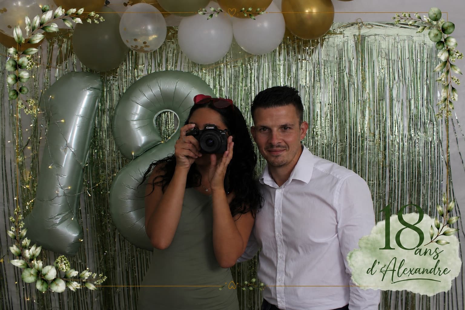 Photo prise avec notre photobooth sans flash à Auxerre